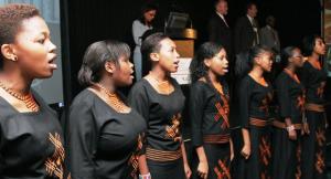 A local youth choir performed during the opening ceremony at the African Science Communication Conference, February 2009, Johannesburg